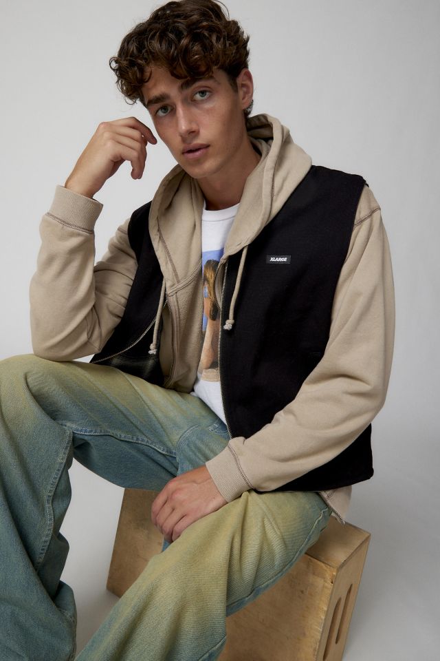 XLARGE Ombre Plaid Reversible Vest #4