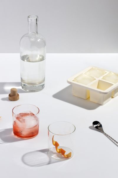 W & P Extra Large Silicone Ice Cube Tray In White