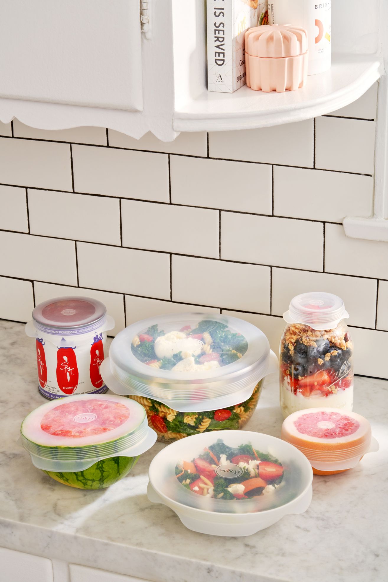 W&P Reusable Silicone Stretch Lid - Set of 6 - Clear, SET OF 6