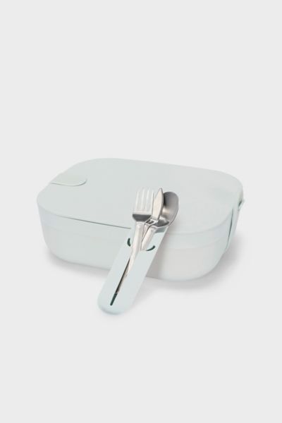 W & P Porter Lunch Box And Utensil Set In Mint At Urban Outfitters