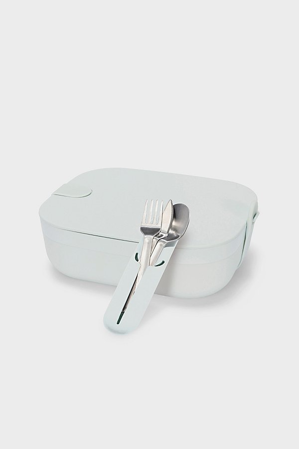 W & P 2 Lunch Box + Utensil Set - Mint