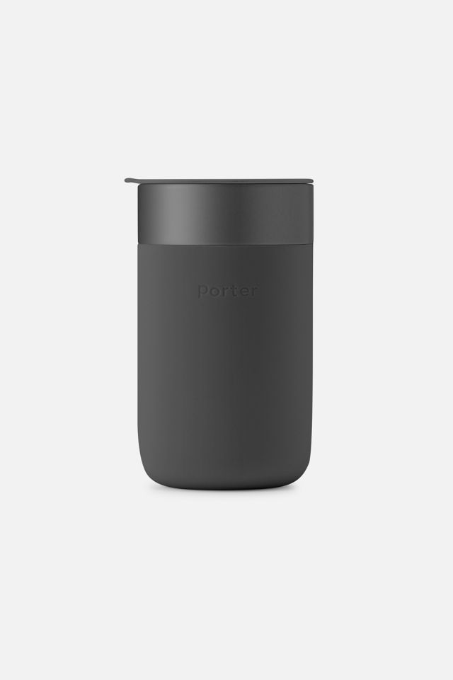 Slate Ceramic Travel Mug with Silicone Sleeve, 16 oz