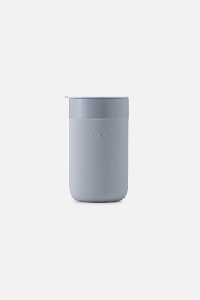 Slate Ceramic Travel Mug with Silicone Sleeve, 16 oz