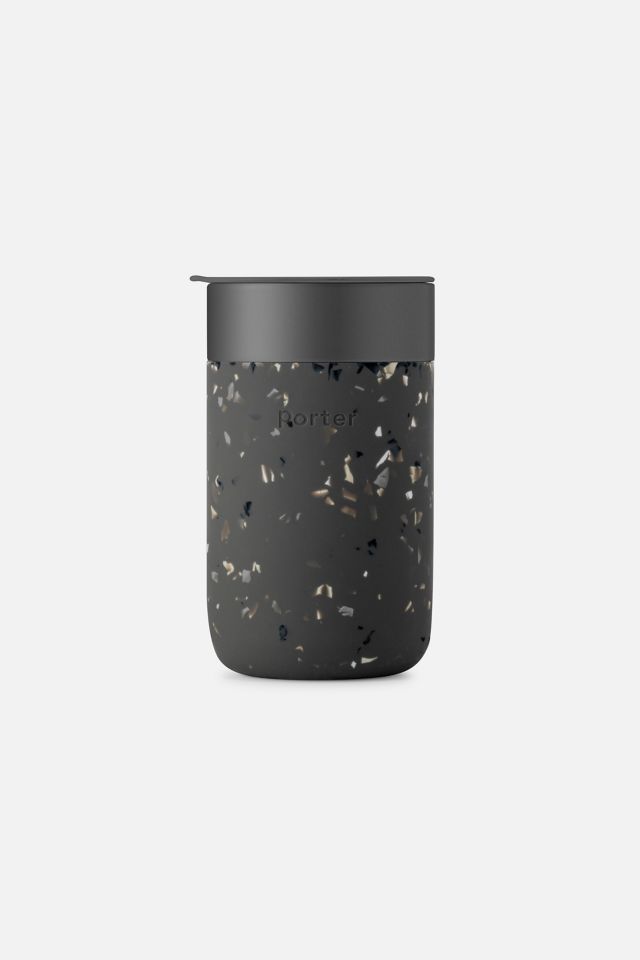 Terrazzo Charcoal 16 oz Ceramic Mug with Silicone Sleeve