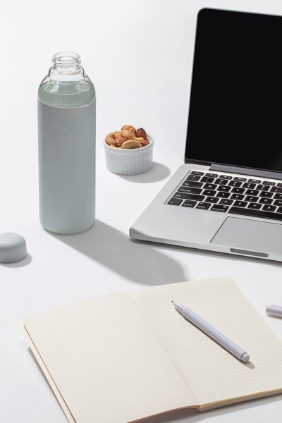 W & P Porter Glass Water Bottle In Slate