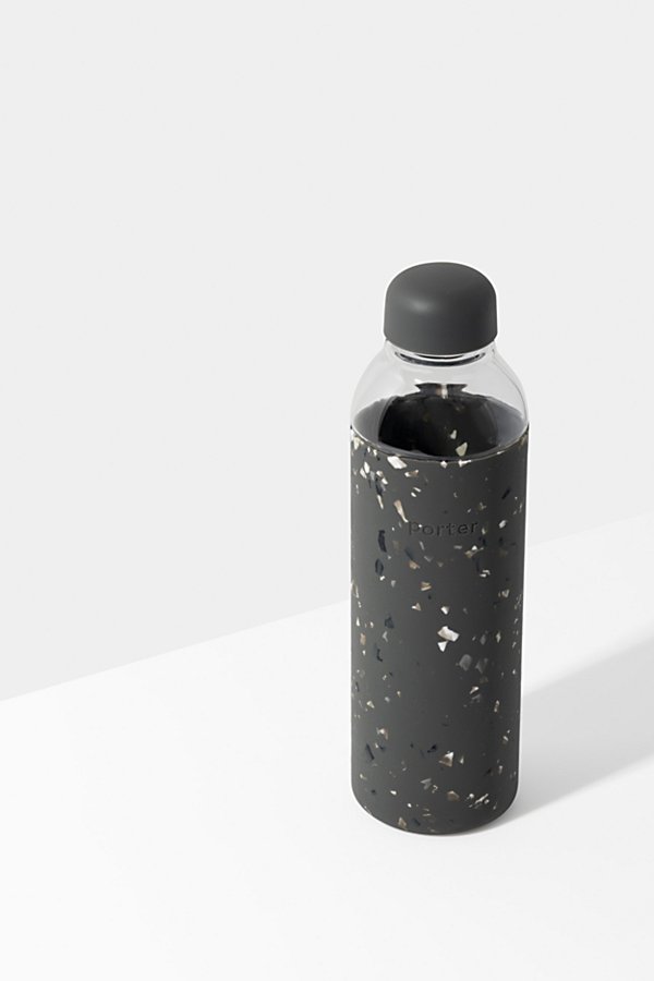W & P Porter Glass Water Bottle In Terrazzo Charcoal