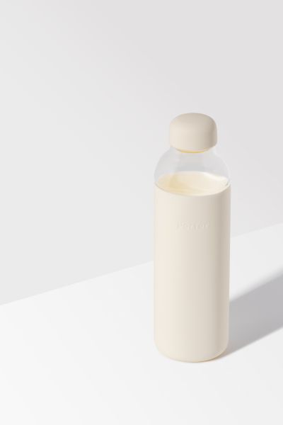 W & P Porter Glass Water Bottle In Cream