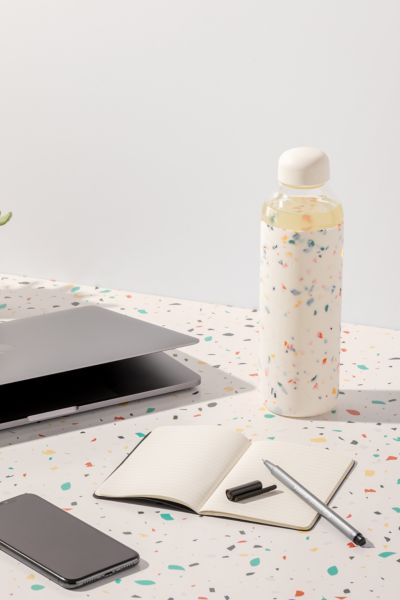 W & P Porter Glass Water Bottle In White