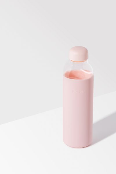 W & P Porter Glass Water Bottle In Blush