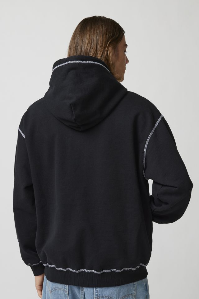 XLARGE Contrast Stitch Full Zip Hoodie Sweatshirt