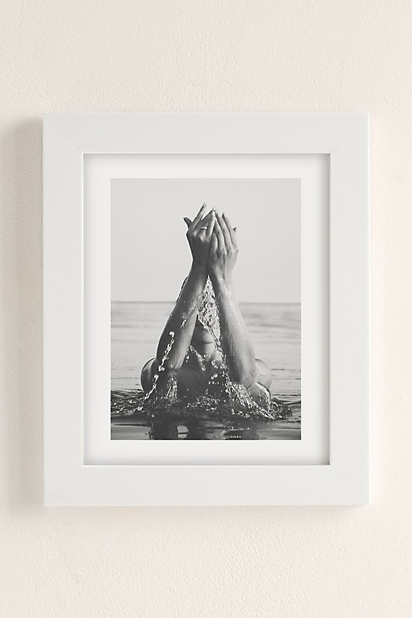 Shop Urban Outfitters Dagmar Pels Wild And Free Just Like The Sea Art Print In Modern White At