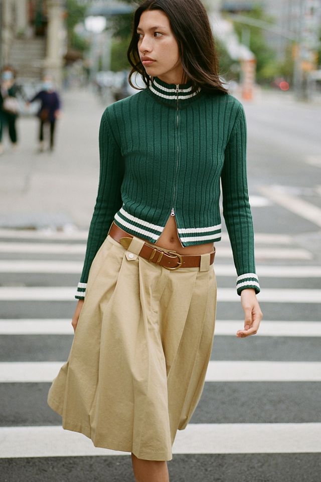BDG Fern Pleated Midi Skirt | Urban Outfitters