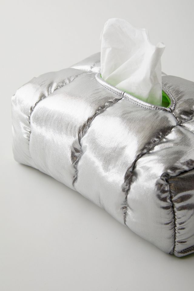Brooklyn Puffer Tissue Box Cover | Urban Outfitters