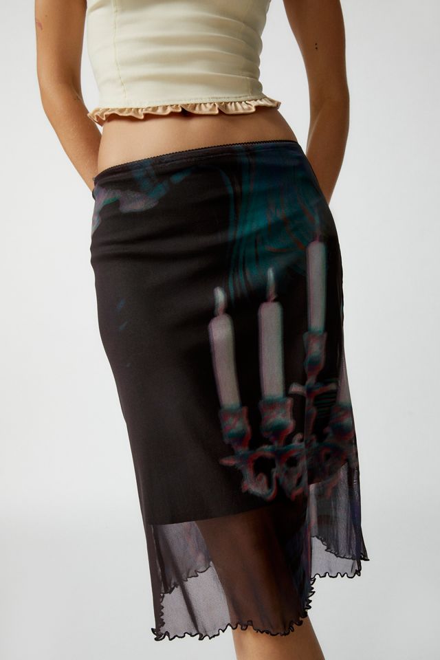 SLIP MIDI SKIRT GOTHIC GODDESS main image 1
