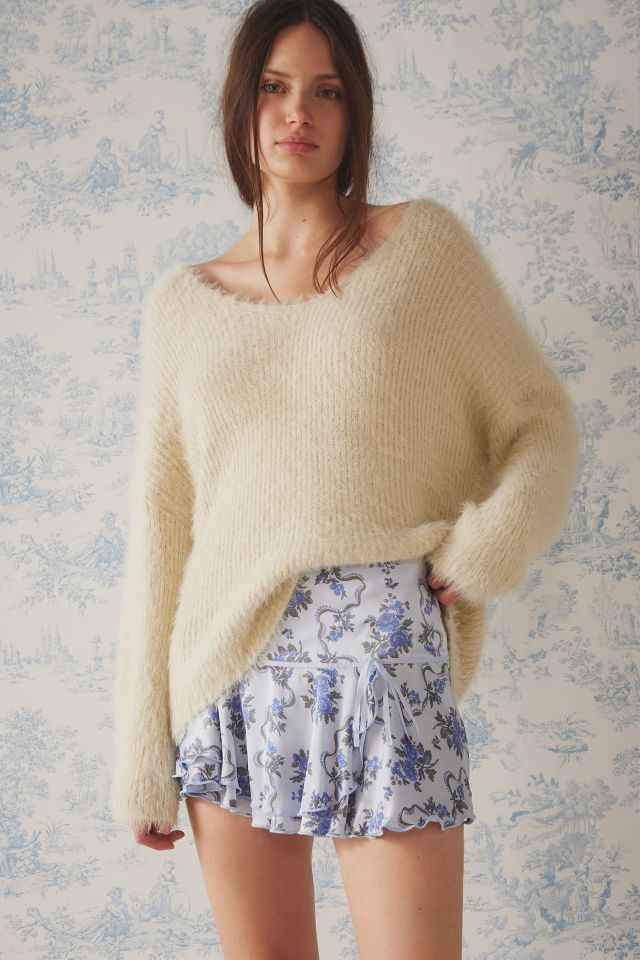Kimchi Blue Carlene Satin Drop-Waist Urban Mini | Outfitters Skirt