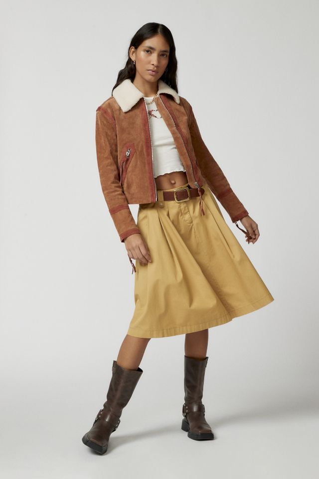 BLANKNYC Caramel Sauce Suede Jacket #1