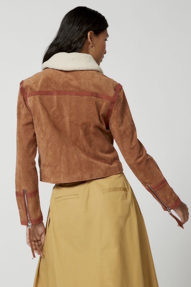 BLANKNYC Caramel Sauce Suede Jacket #3