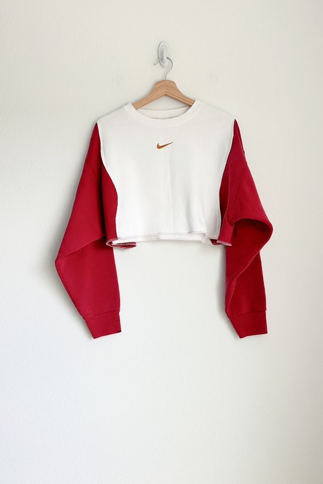 cropped nike crewneck