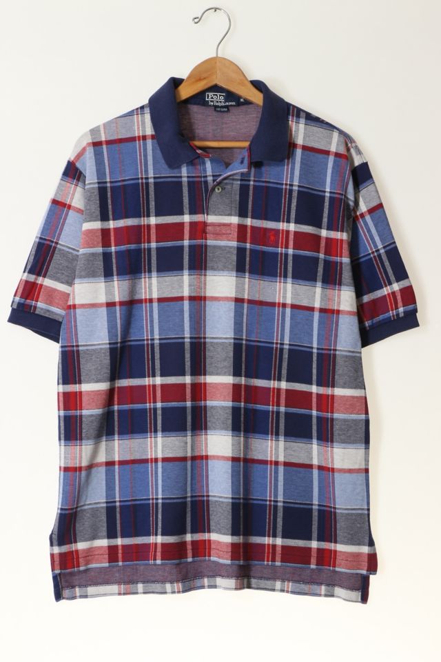 Vintage Polo Ralph Lauren Plaid Polo Shirt | Urban Outfitters