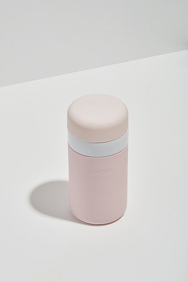 W & P Porter 12 oz Insulated Ceramic Bottle In Blush