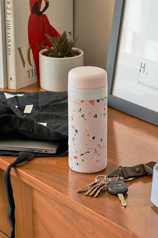 W & P Porter 16 oz Insulated Ceramic Bottle In Pink