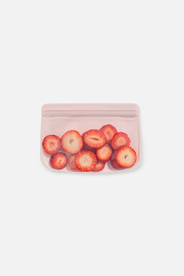 W & P Porter 10 oz Silicone Reusable Snack Bag In Pink