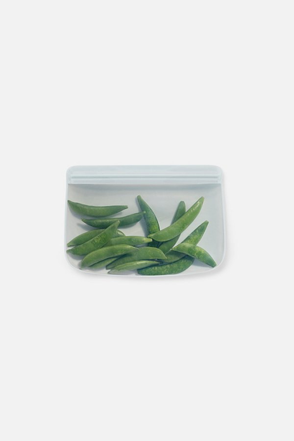 W & P Porter 10 oz Silicone Reusable Snack Bag In Transparent