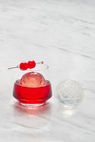 W & P Silicone Cocktail Ice Mold In Petal