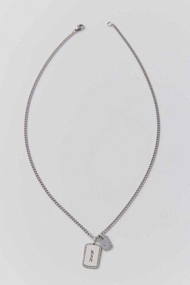 RIMOR Double Tag Chain Necklace | Urban Outfitters