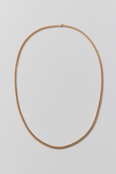 Urban Outfitters Curb Chain 28" Necklace In Gold, Men's At
