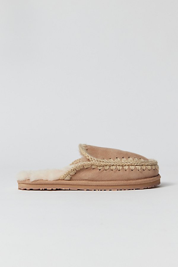 Mou Suede Slipper In Camel, Women's At Urban Outfitters