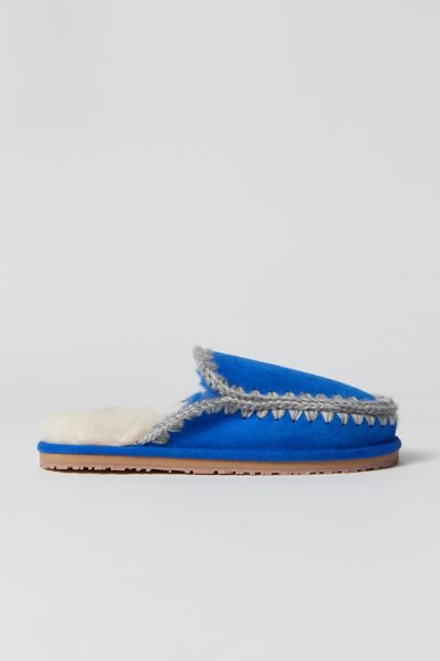MOU SUEDE SLIPPER IN BLUE, WOMEN'S AT URBAN OUTFITTERS