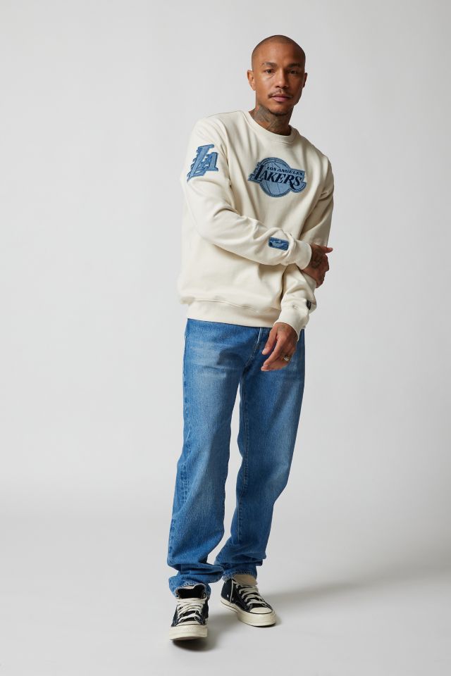 Chandail molletonné ras du cou Los Angeles Lakers Varsity Blues Pro Standard #3
