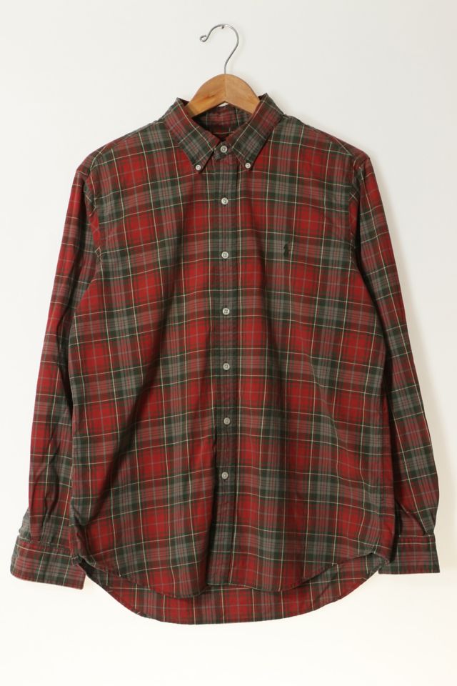 Vintage Polo Ralph Lauren Plaid Button-Down Shirt