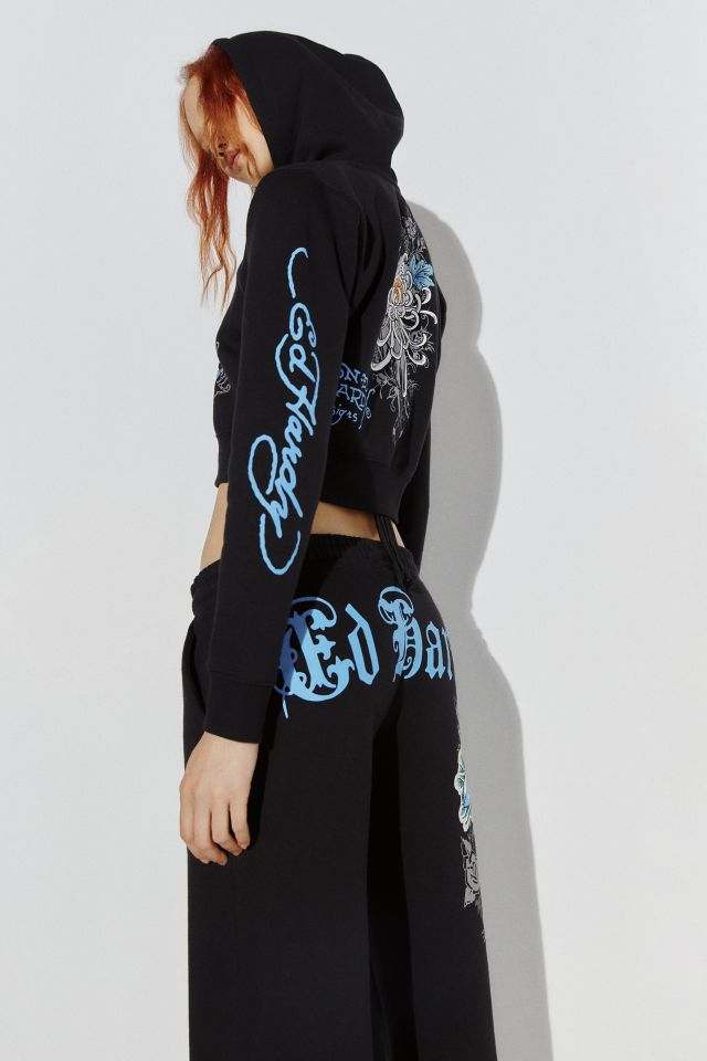 Ed Hardy Lotus Hooded Zip-Up Jacket #3