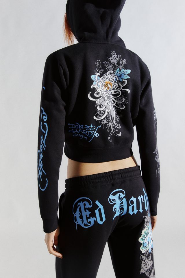 Ed Hardy Lotus Hooded Zip-Up Jacket #4