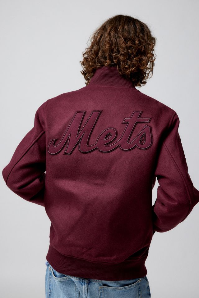 Pro Standard New York Mets Neutral Varsity Jacket | Urban Outfitters