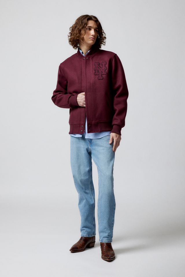 Pro Standard New York Mets Neutral Varsity Jacket #3