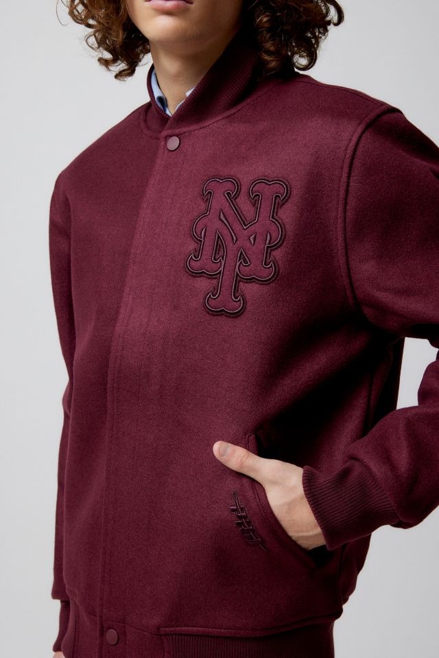 Pro Standard New York Mets Neutral Varsity Jacket #4