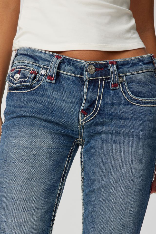 True Religion Joey Low-Rise Flare Jean - Macau | Urban Outfitters