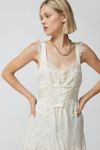 UO Eliza Lace Corset Midi Dress