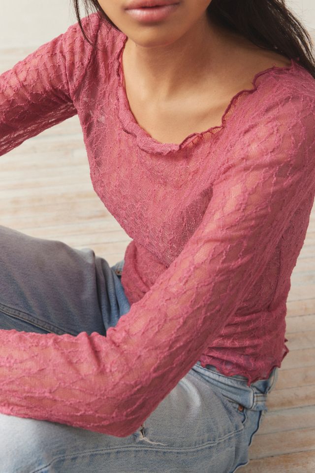 Out From Under Libby Sheer Long Sleeve Top #2