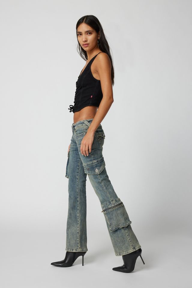 True Religion UO Exclusive Becca Bootcut Cargo Jean