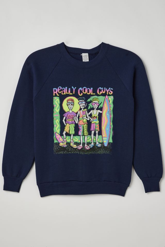 Vintage Really Cool Guys Crew Neck Sweatshirt