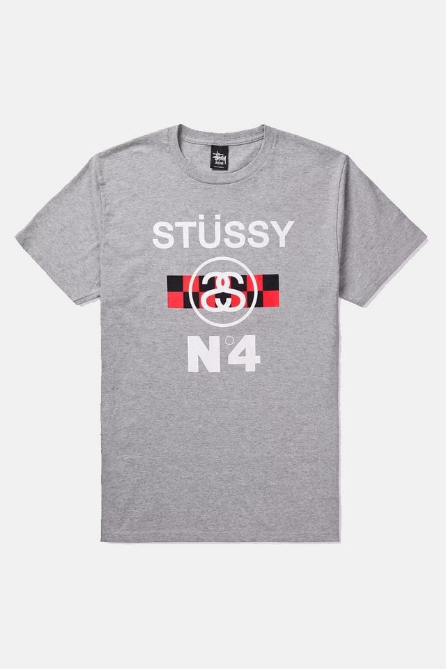 solopgang Smøre Kommuner Stussy No.4 Check Tee | Urban Outfitters