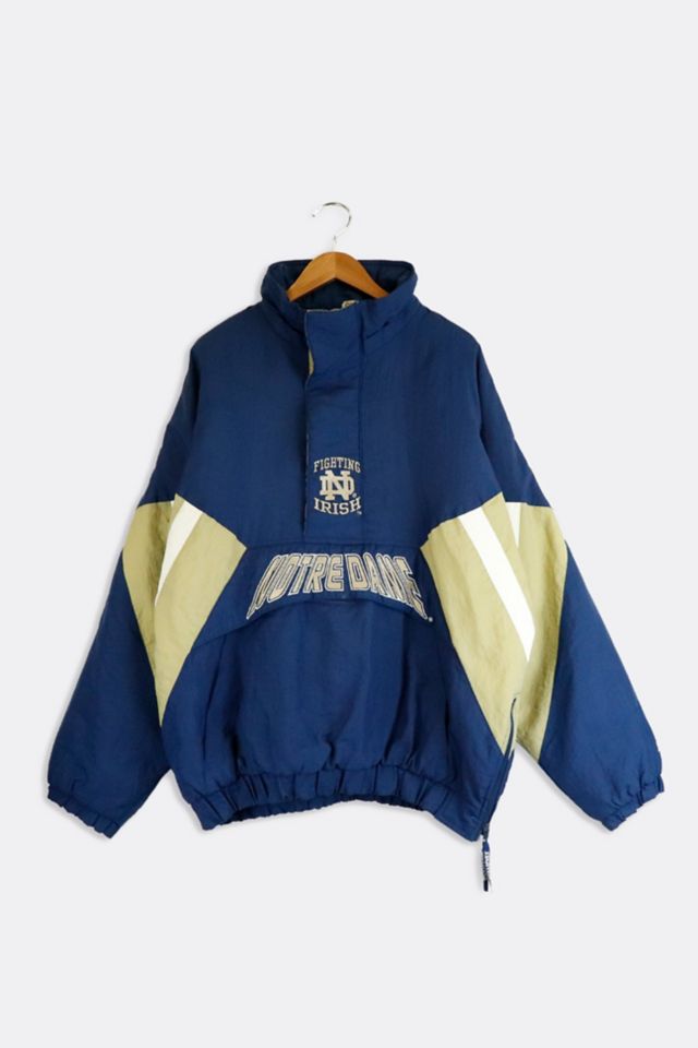 Vintage 90s Notre Dame Full Zip Starter Jacket