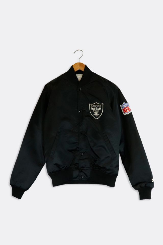 Vintage Starter NFL Las Vegas Raiders Buttonup Bomber Jacket