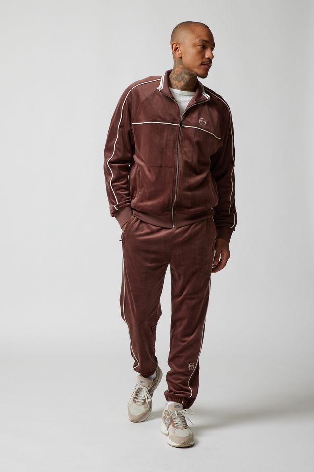 Sergio Tacchini Lioni Velour Track Jacket | Urban Outfitters