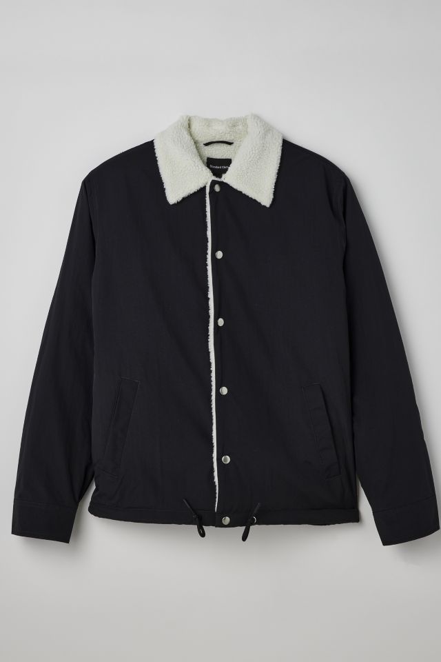 Fleece lined hot sale black jacket