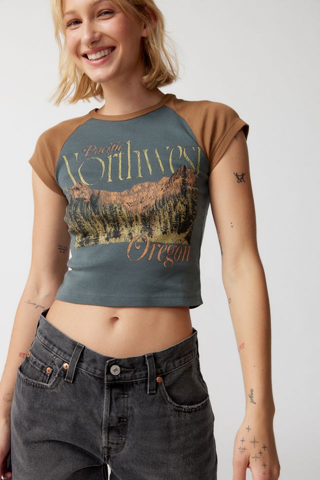 Pacific Northwest Raglan Baby Tee #2